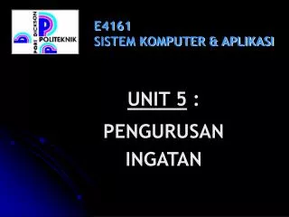e4161 sistem komputer aplikasi