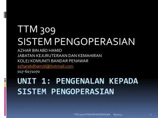 unit 1 pengenalan kepada sistem pengoperasian