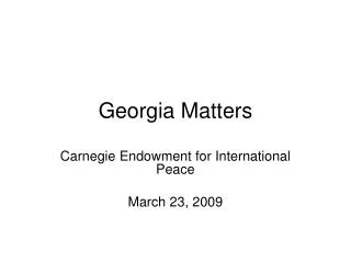 Georgia Matters