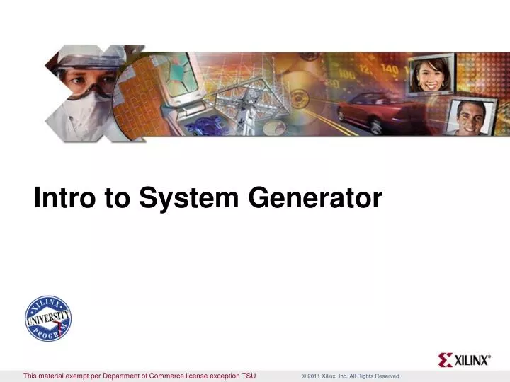 intro to system generator