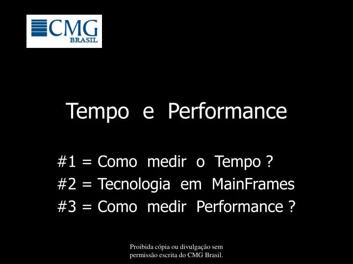tempo e performance