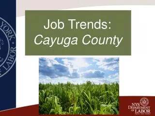 Job Trends: Cayuga County