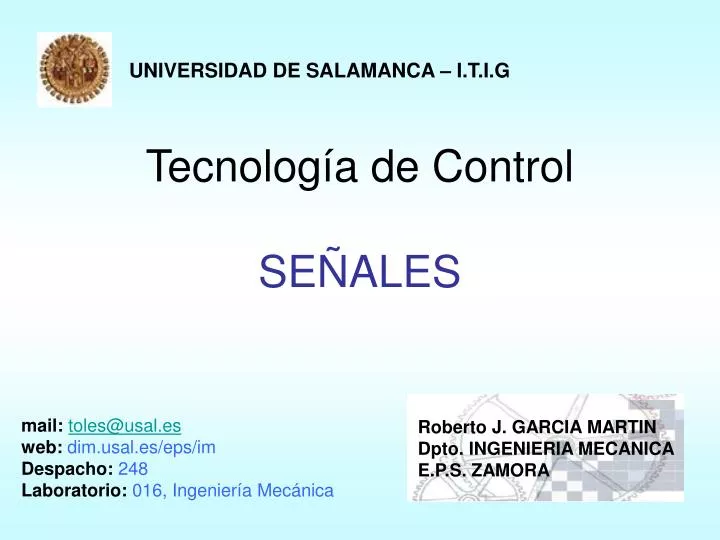 tecnolog a de control se ales