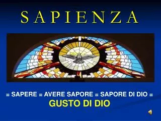 s a p i e n z a