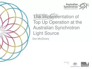 The Implementation of Top Up Operation at the Australian Synchrotron Light Source