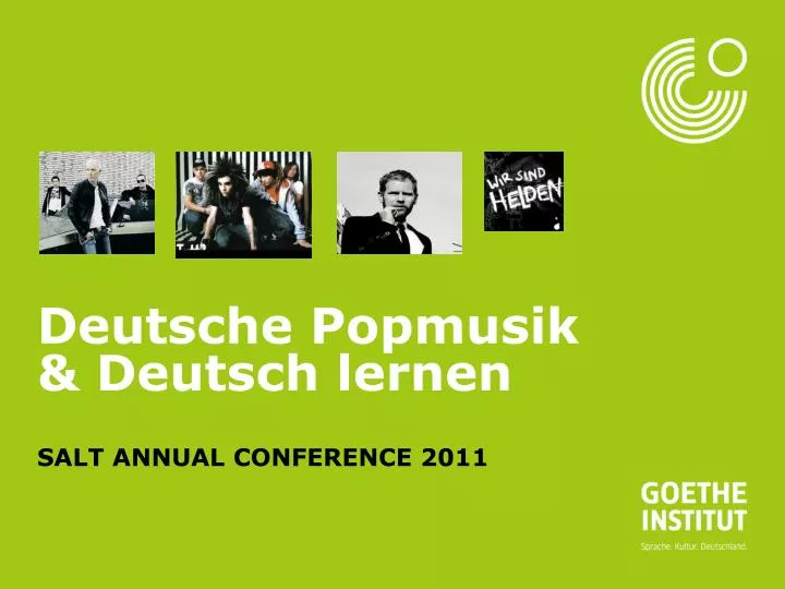 deutsche popmusik deutsch lernen salt annual conference 2011