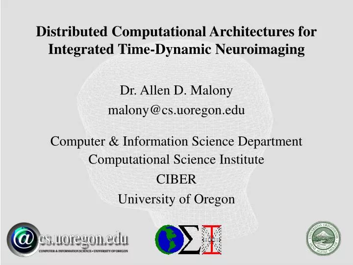 distributed computational architectures for integrated time dynamic neuroimaging