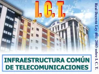 i c t infraestructura com n de telecomunicaciones