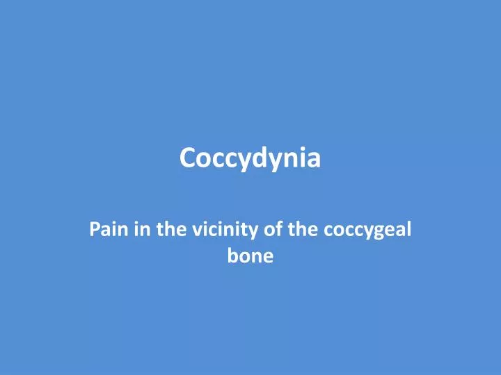 coccydynia