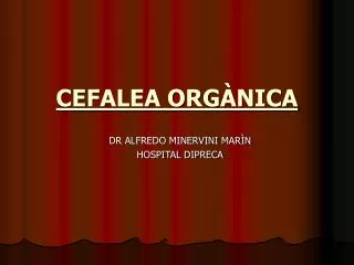 cefalea org nica