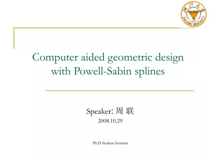 computer aided geometric design with powell sabin splines