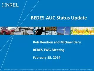 BEDES-AUC Status Update