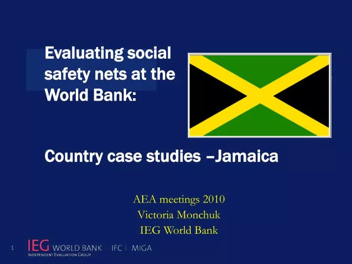 evaluating social safety nets at the world bank country case studies jamaica