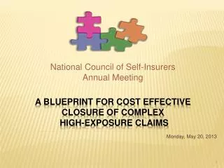 A Blueprint for cost effective Closure of Complex High-Exposure Claims