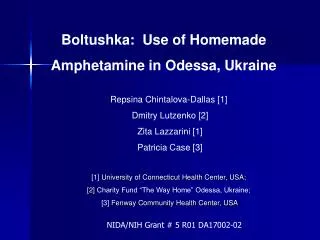 Boltushka: Use of Homemade Amphetamine in Odessa, Ukraine