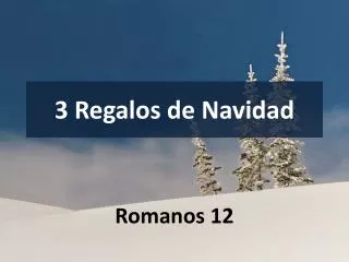 3 regalos de navidad