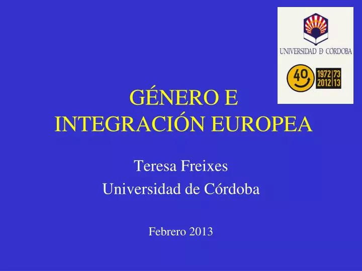 g nero e integraci n europea