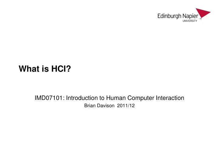 what is hci