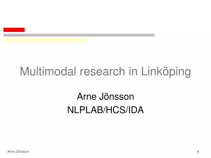 multimodal research in link ping