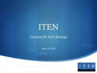 ITEN Catalyst for Tech Startups