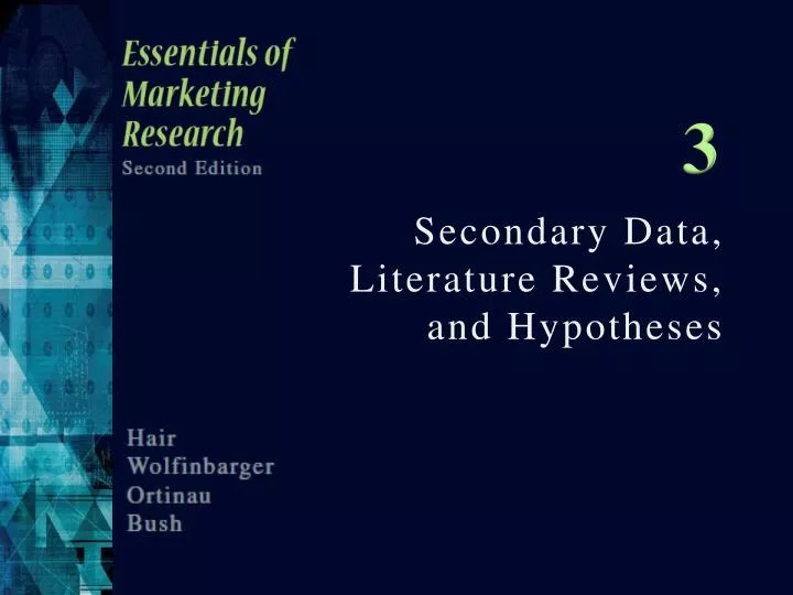 secondary data literature reviews and hypotheses