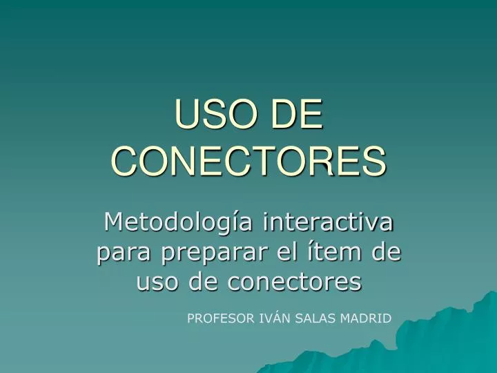 uso de conectores