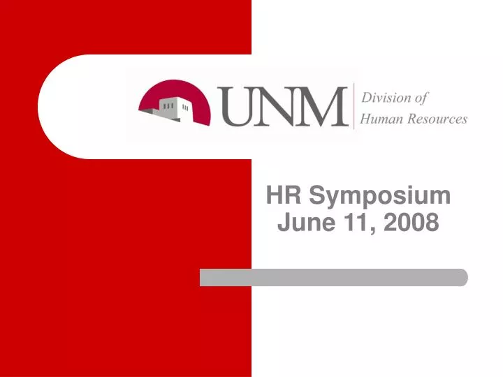 hr symposium june 11 2008