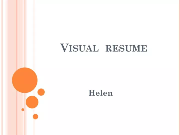 visual resume