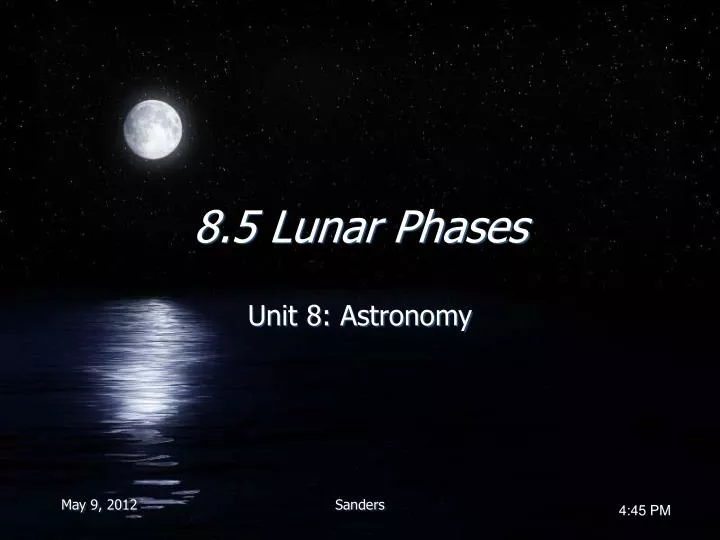 8 5 lunar phases