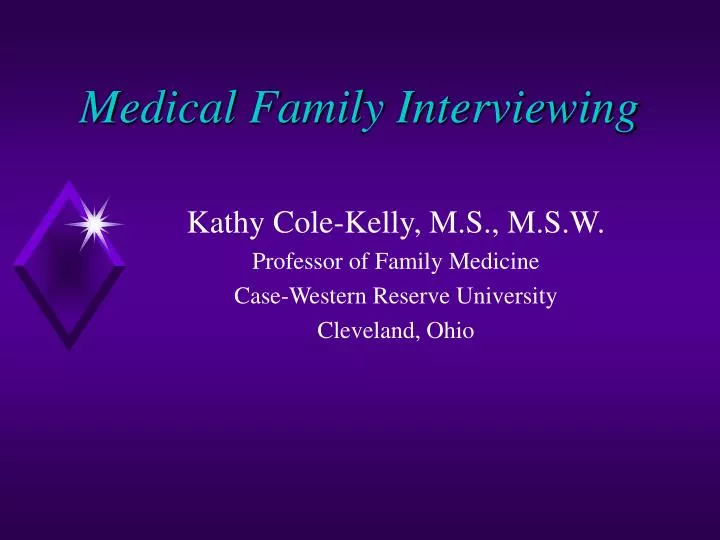 medical family interviewing