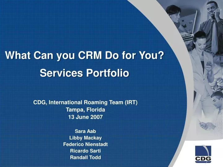what can you crm do for you services portfolio