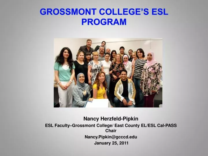 grossmont college s esl program