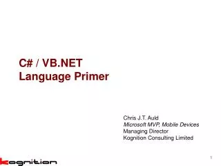 C# / VB.NET Language Primer
