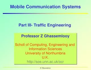 Mobile Communication Systems