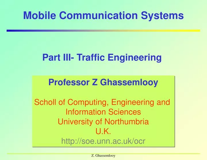 mobile communication systems