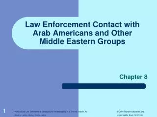 Law Enforcement Contact with Arab Americans and Other Middle Eastern Groups