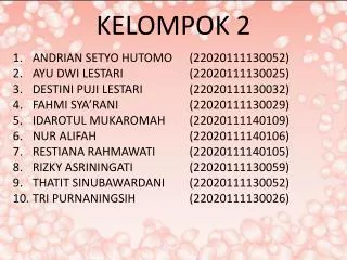 kelompok 2