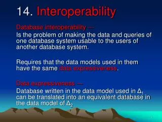 14. Interoperability