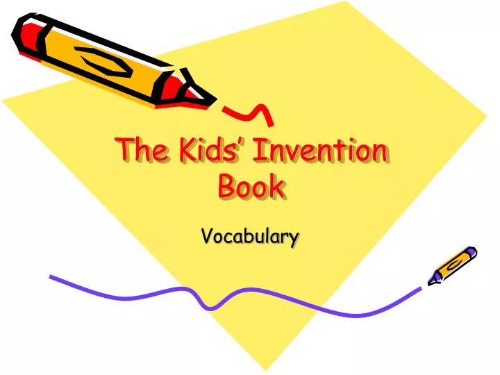 the kids invention book