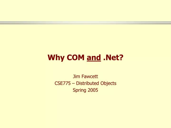 why com and net