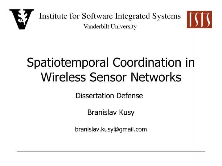 spatiotemporal coordination in wireless sensor networks