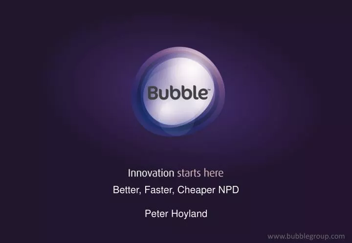 better faster cheaper npd peter hoyland