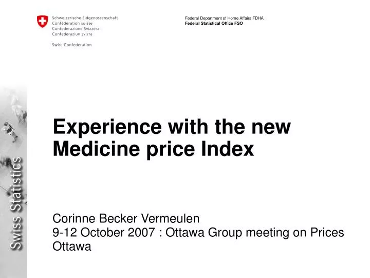 experience with the new medicine price index