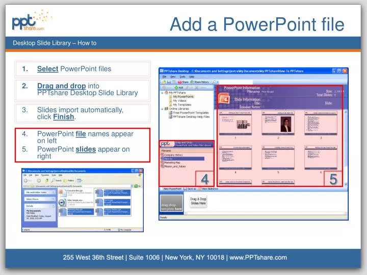 add a powerpoint file