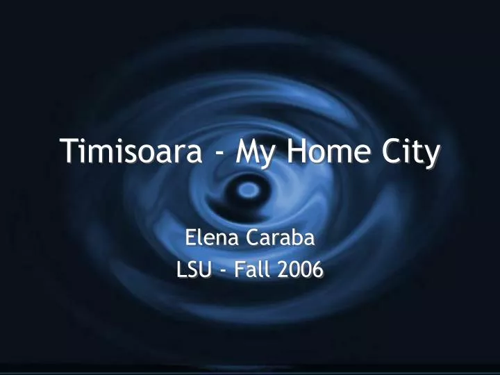 timisoara my home city