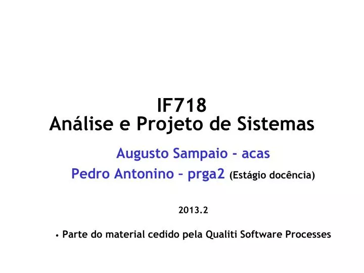 if718 an lise e projeto de sistemas