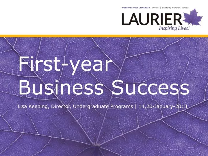 first year business success