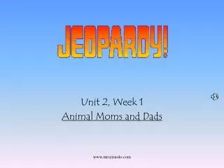 Unit 2, Week 1 Animal Moms and Dads