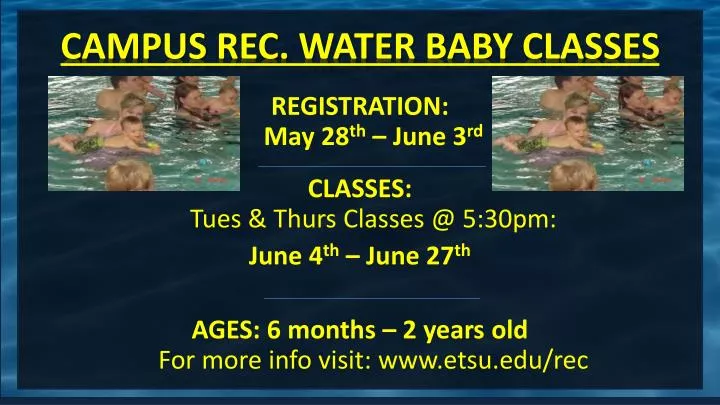 campus rec water baby classes