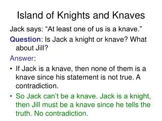 Island of Knights and Knaves
